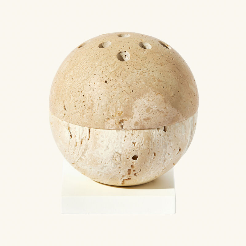Beige Stone Incense Burner light of sakina beige stone incense burner