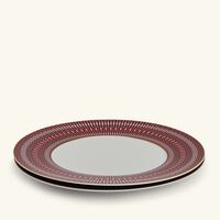 باكارا طبق للعشاء أركاديا دائري باللون الأحمر 27 سم   عدد 2