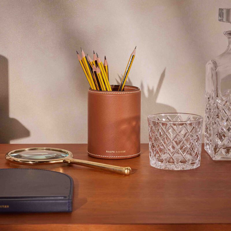 ralph lauren home brennan pencil cup brown