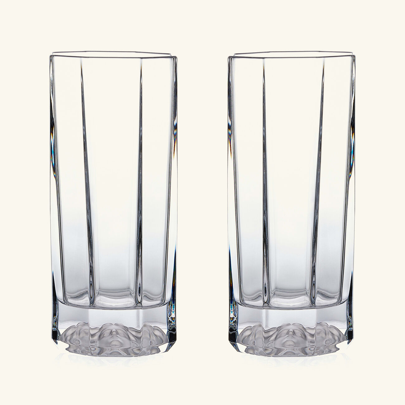 Medusa Lumiere Drinking Glass Clear Set Of 2 versace medusa lumiere drinking glass clear set of 2