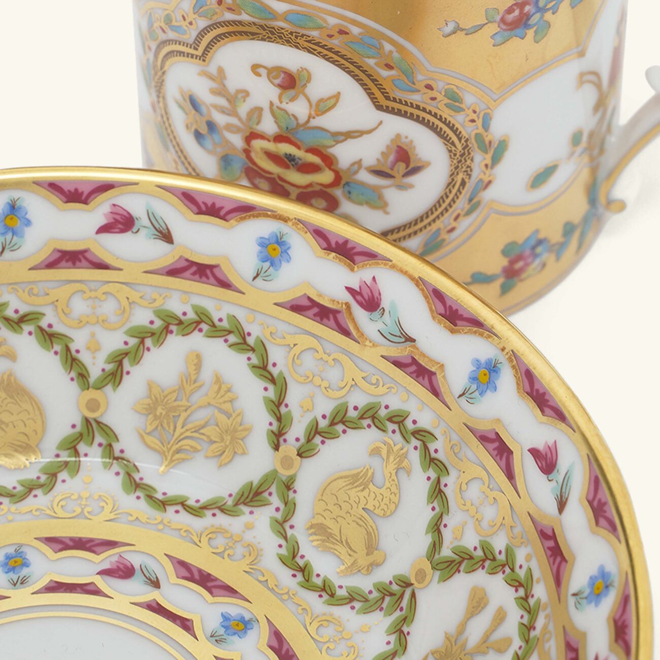 Aux Dauphins Litron Coffee Cup & Saucer Gold bernardaud aux dauphins litron coffee cup saucer gold