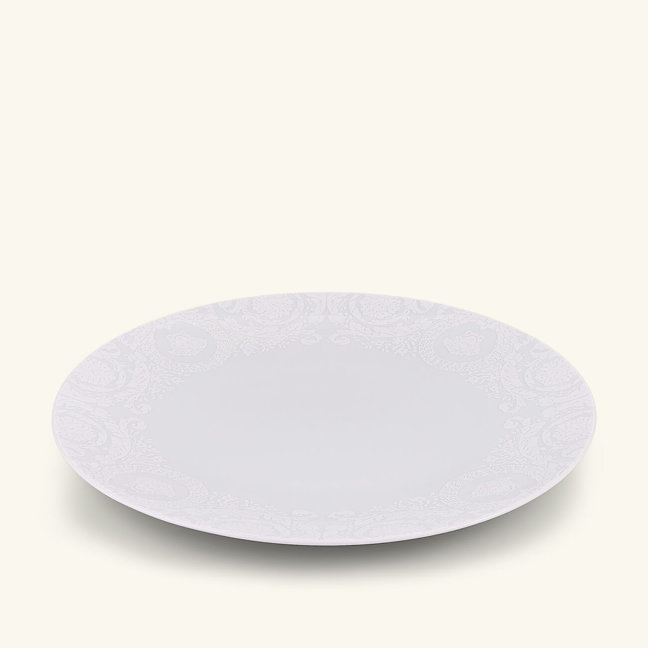 Barocco'92 Bianco Underplate Round White 33cm versace barocco 92 bianco underplate round white 33cm