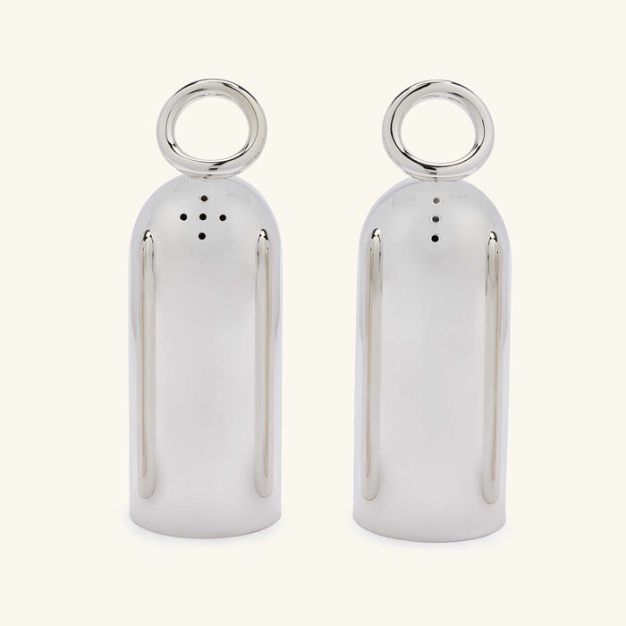 christofle vertigo salt   pepper shakers silver plated