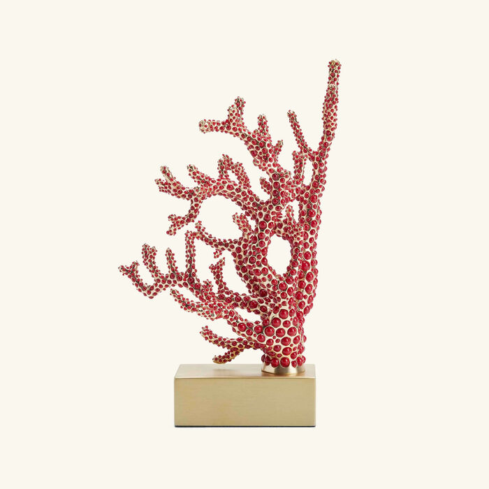 l objet coral left bookend red