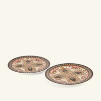 etro thistle decorative plate pink set of 2