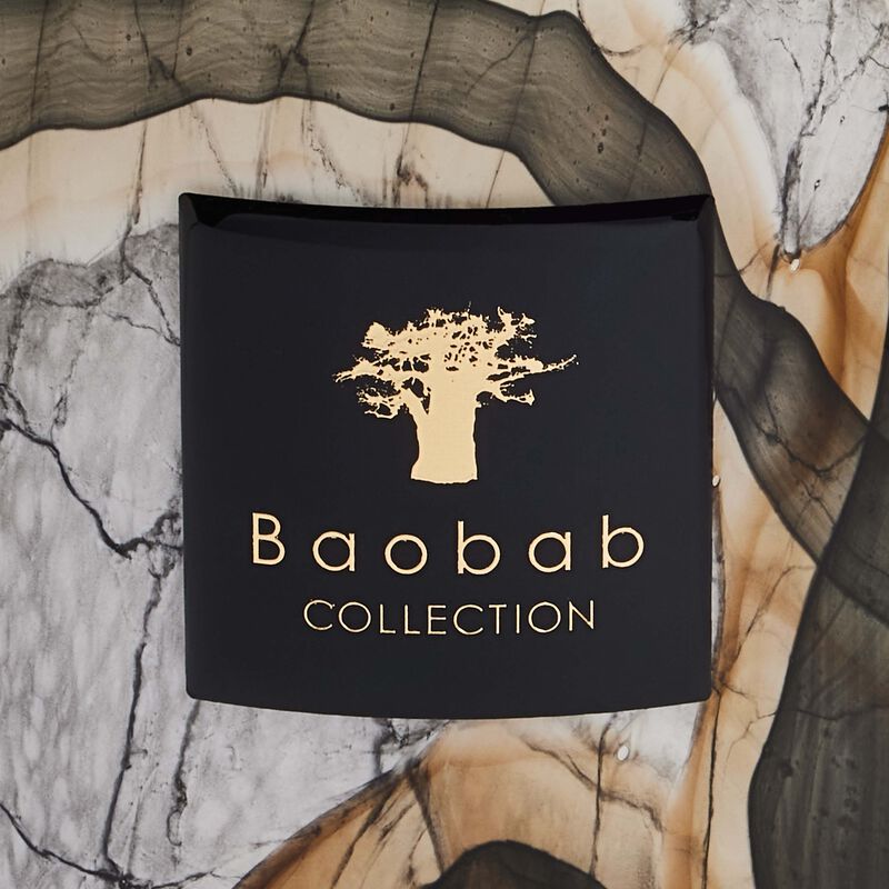 baobab collection stones marble candle max 24