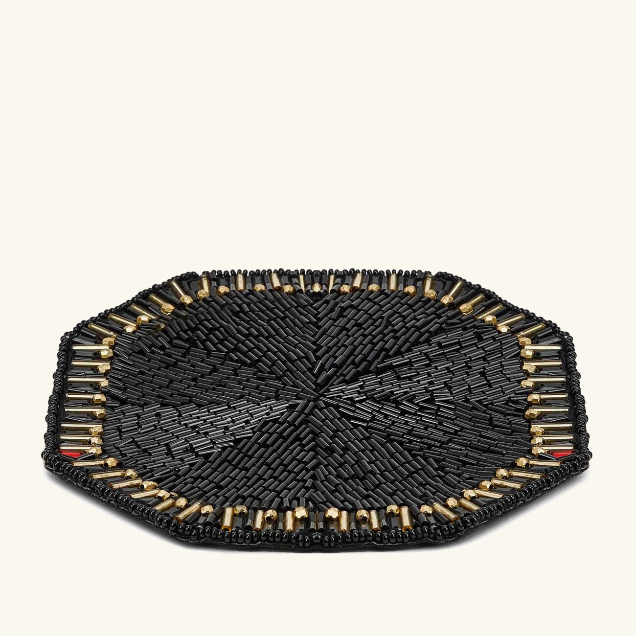 Louxor Coaster Black Set Of 4 kim seybert louxor coaster black set of 4