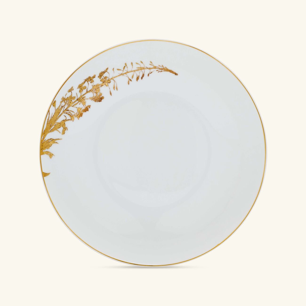 Vegetal Or Soup Plate Round Gold 19cm bernardaud vegetal or soup plate round gold 19cm