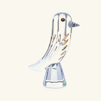 baccarat faunacrystopolis bird bud vase mini clear