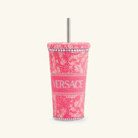 Barocco Crystal Travel Cup Pink versace barocco crystal travel cup pink