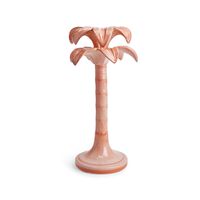 Palm Candlestick Holder - Pink - Large, small