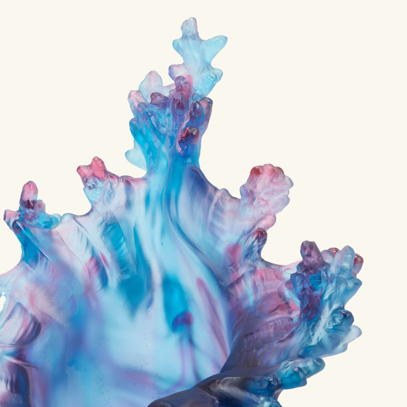 daum mer de corail vase large blue