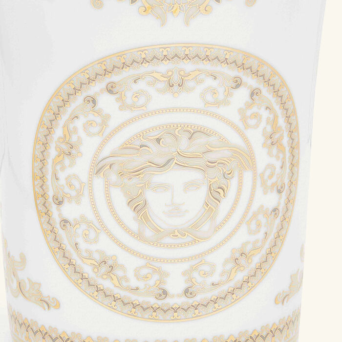 versace medusa gala vase small white