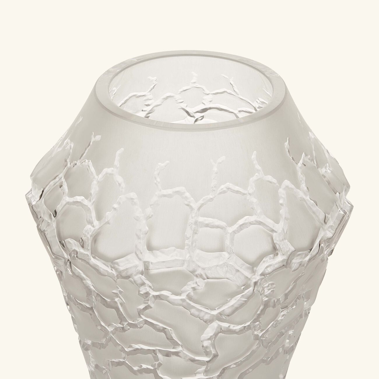 لاليك مزهرية تيرامينيرال كالديرا الدائرية الصغيرة الشفافة