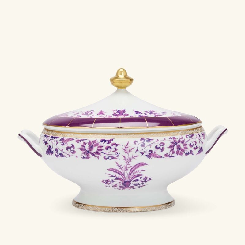 Prunus Soup Tureen Purple bernardaud prunus soup tureen purple