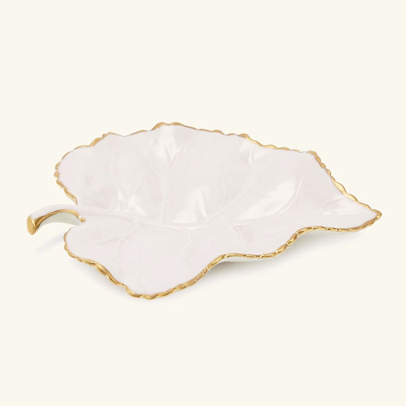 Autumn Mulberry Leaf Trinket Tray Small Pink villari autumn mulberry leaf trinket tray small pink