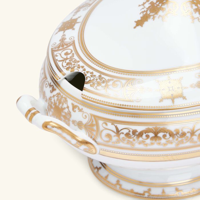 Aux Rois Soup Tureen Gold bernardaud aux rois soup tureen gold