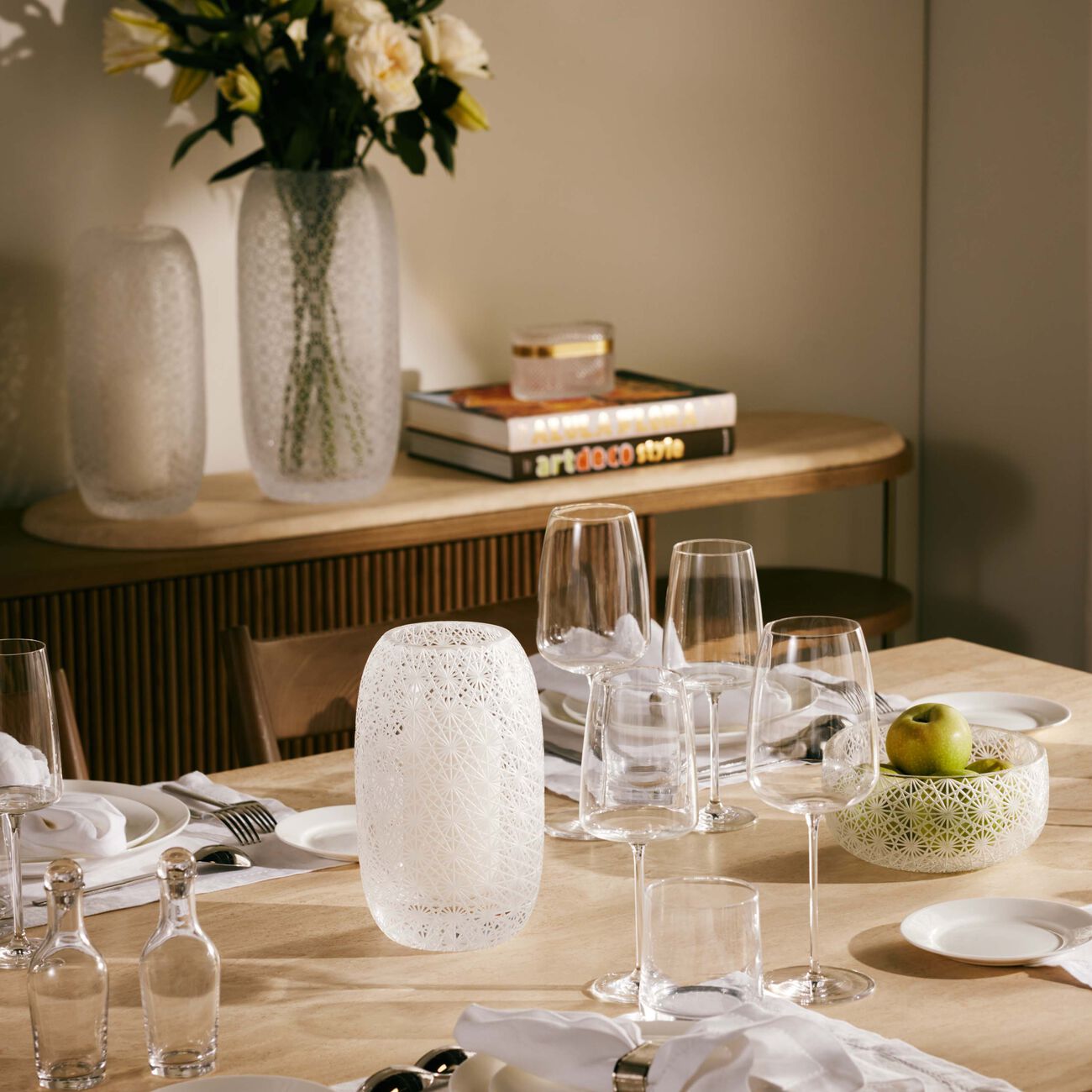 Odette Vase Round Small Clear ruckl odette vase round small clear