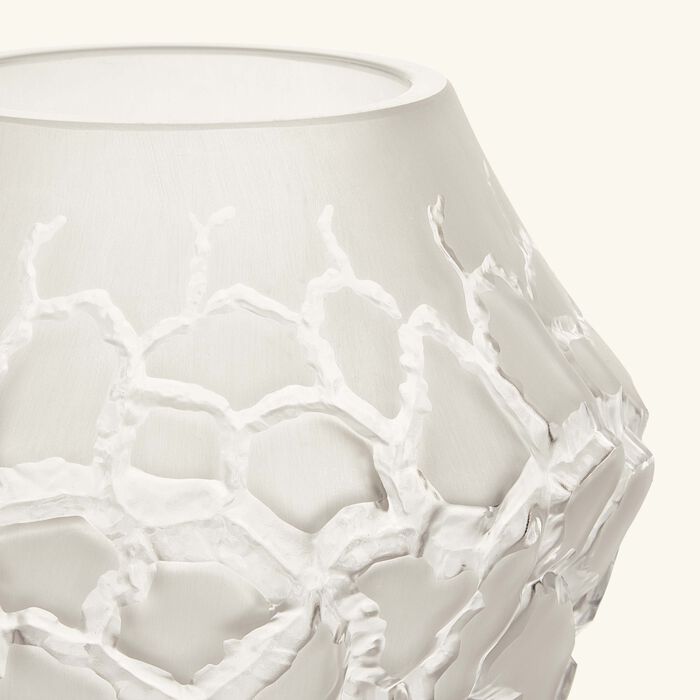 لاليك مزهرية تيرامينيرال كالديرا الدائرية الصغيرة الشفافة