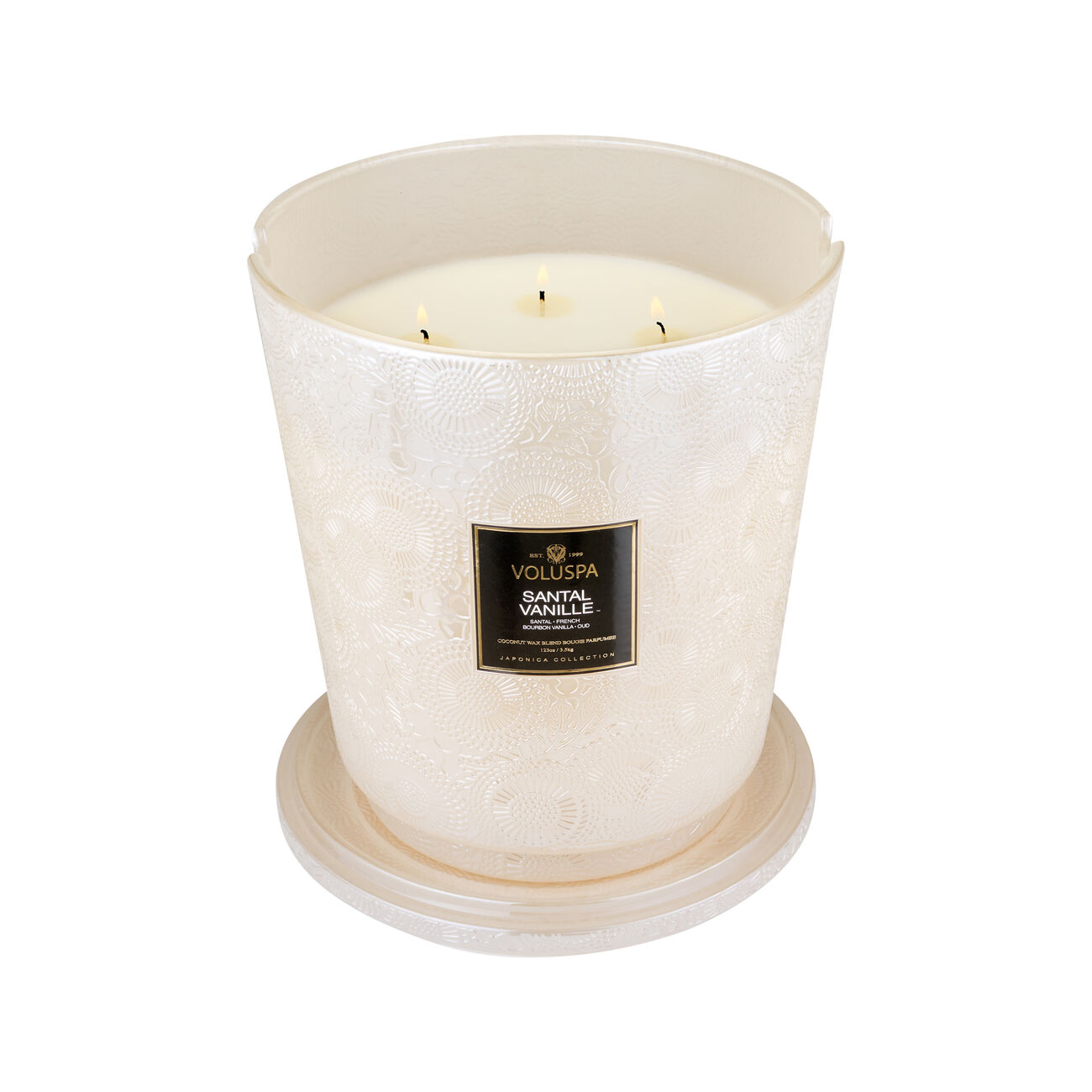voluspa santal vanille 5 wick hearth candle