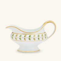 bernardaud constance gravy boat green