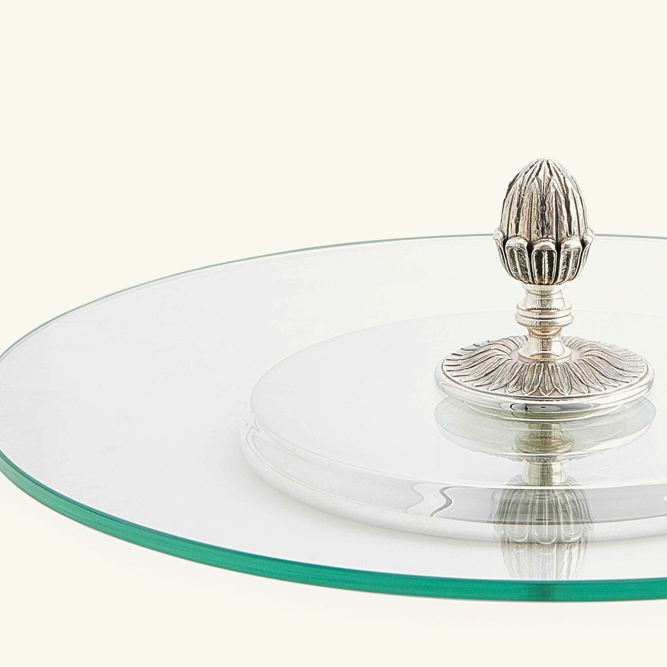 كريستوفل صينية الجبن مالميزون متوسطة باللون الفضي