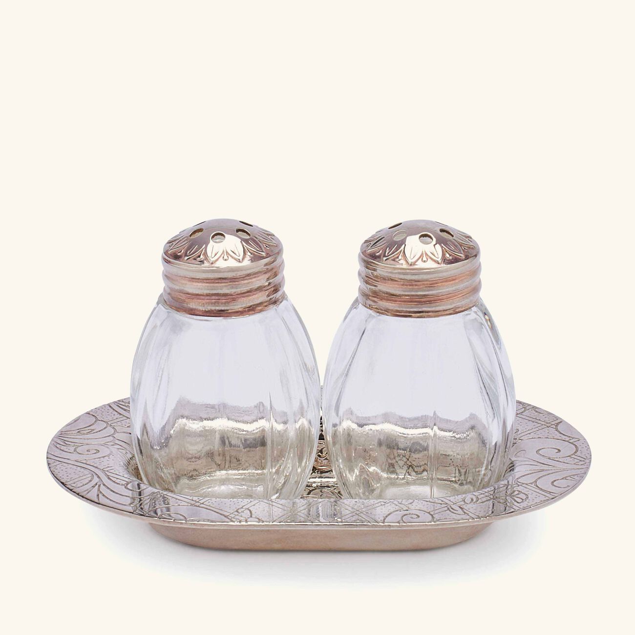 christofle jardin d eden salt   pepper shakers silver plated