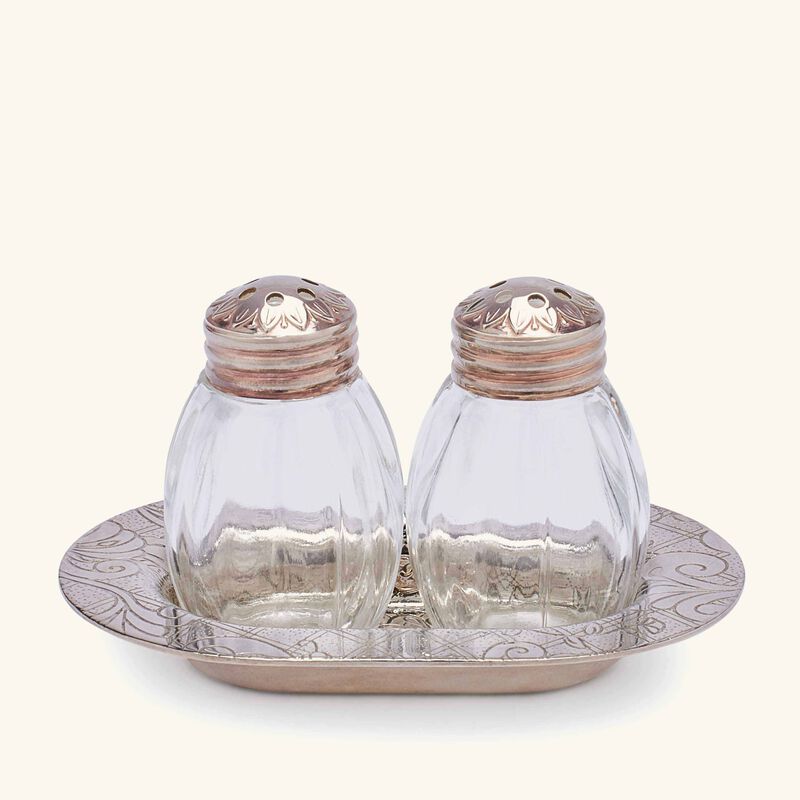 christofle jardin d eden salt   pepper shakers silver plated