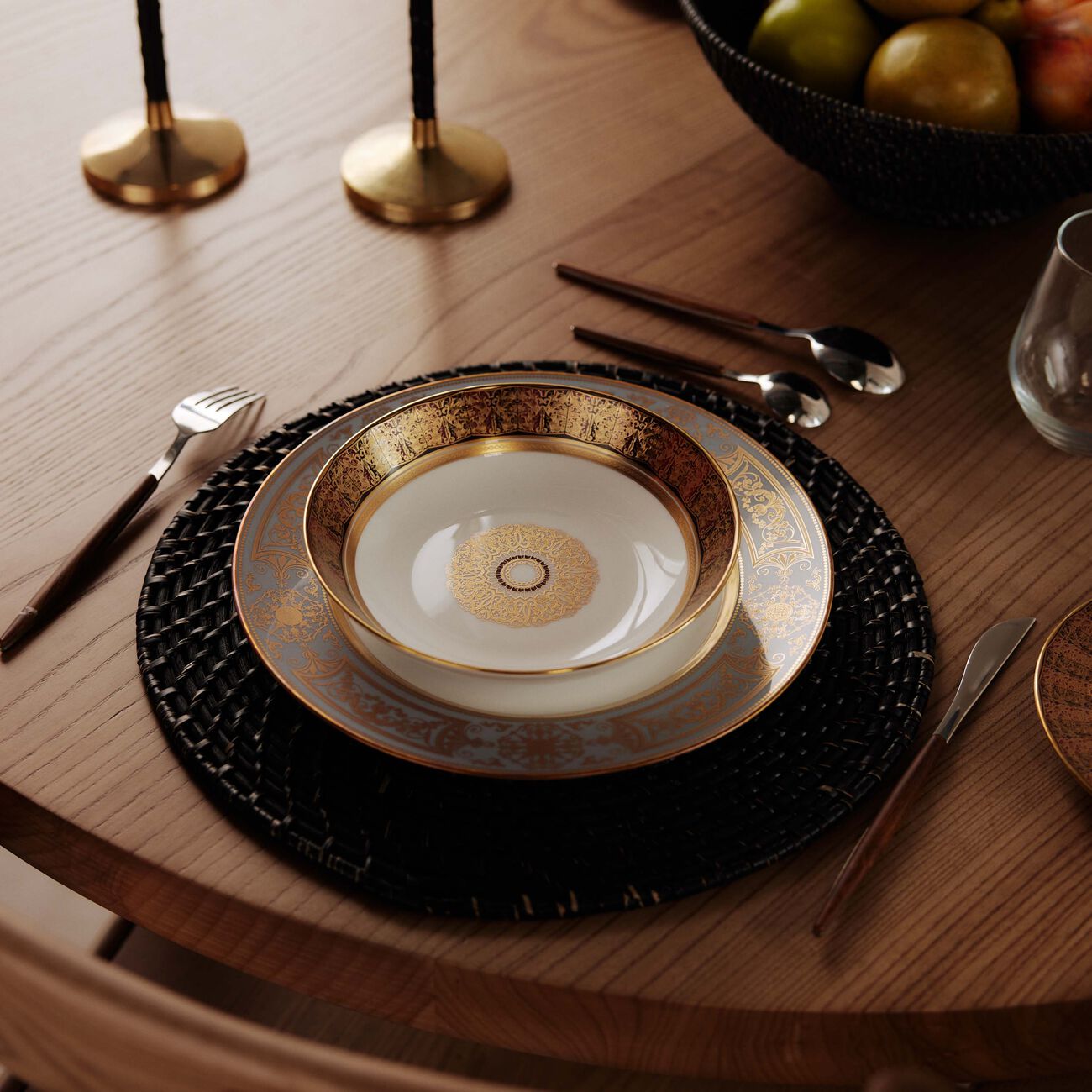 Eventail Soup Plate Round Gold 19cm bernardaud eventail soup plate round gold 19cm