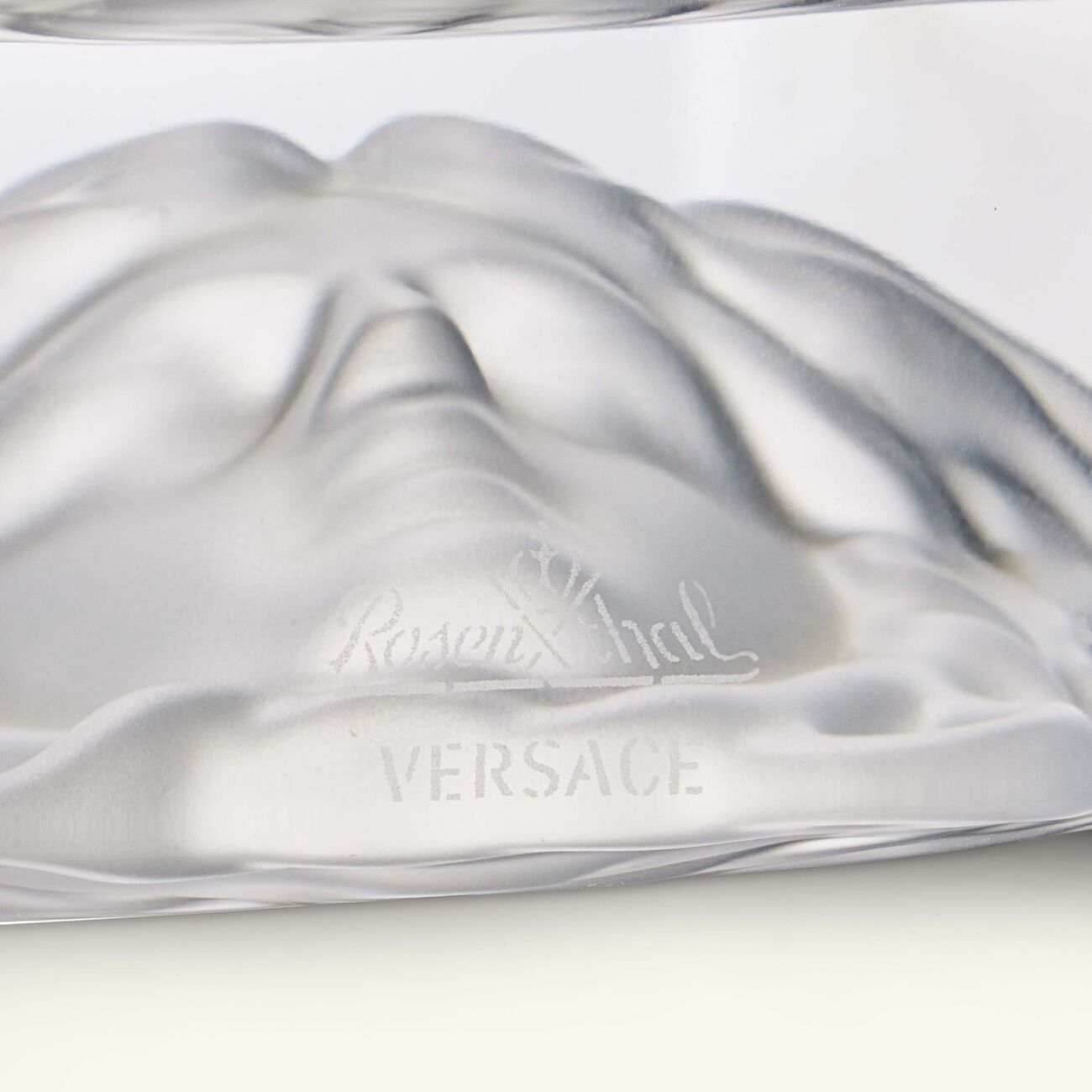 versace medusa lumiere ashtray octagonal clear