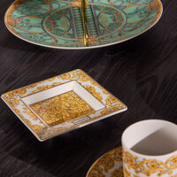 versace medusa rhapsody trinket tray square small gold