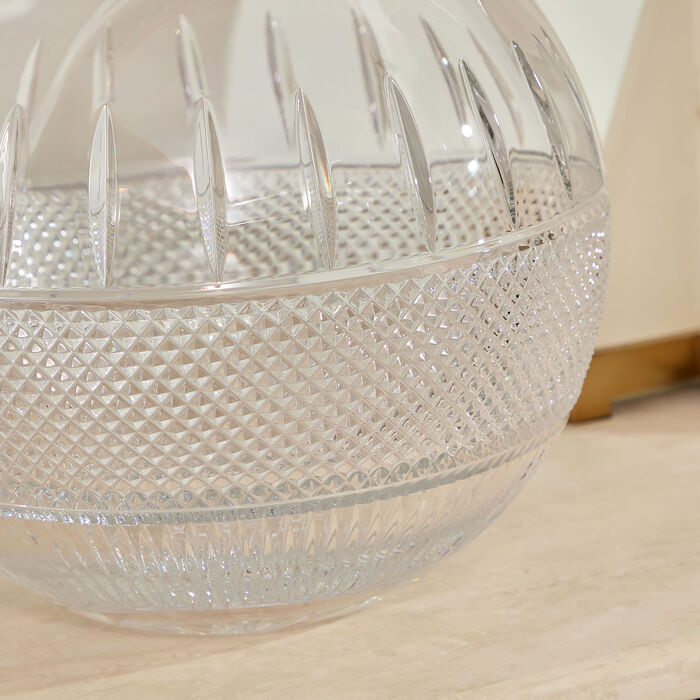 waterford mastercraft irish lace rose vase bowl clear