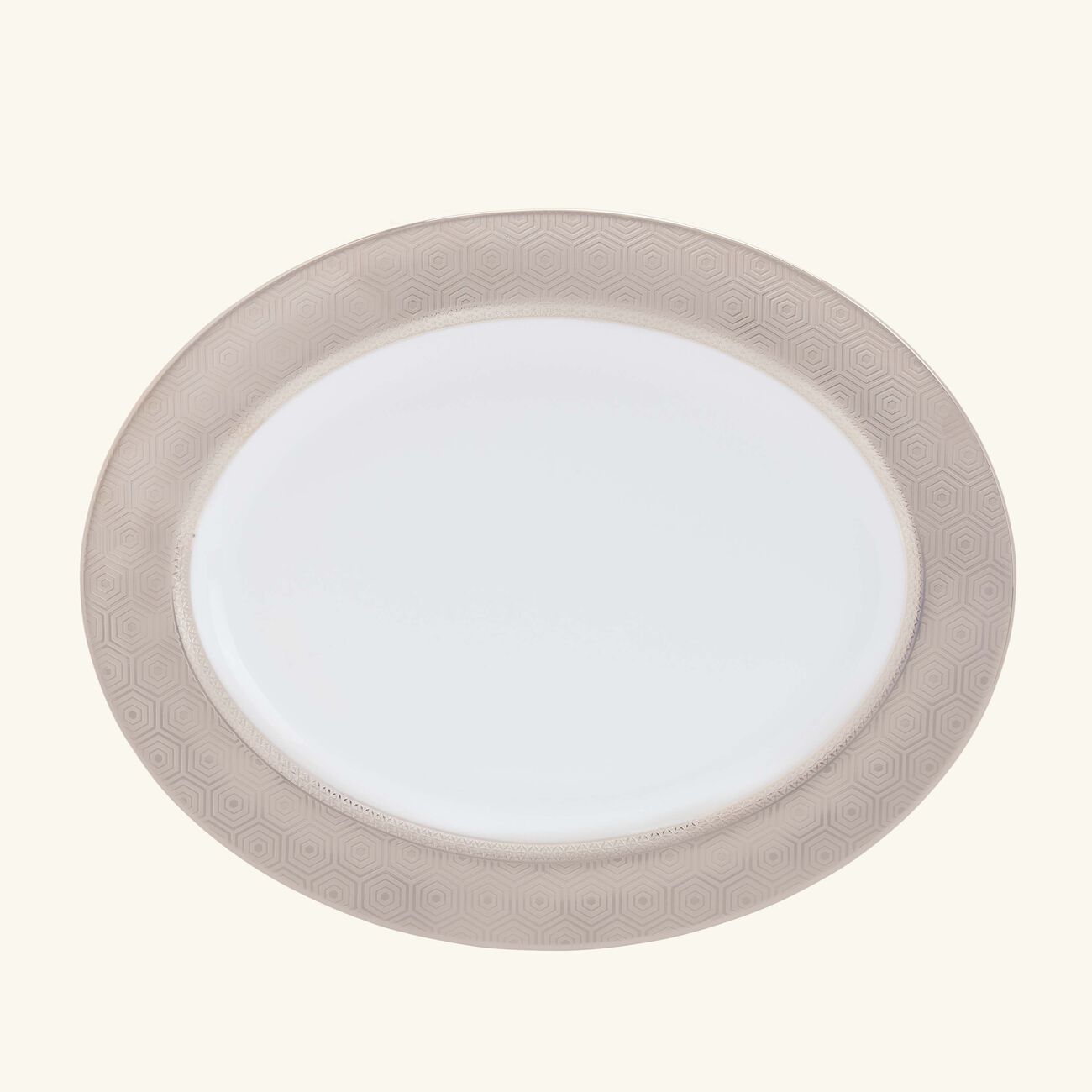 Divine Serving Platter Oval Silver 33cm bernardaud divine serving platter oval silver 33cm