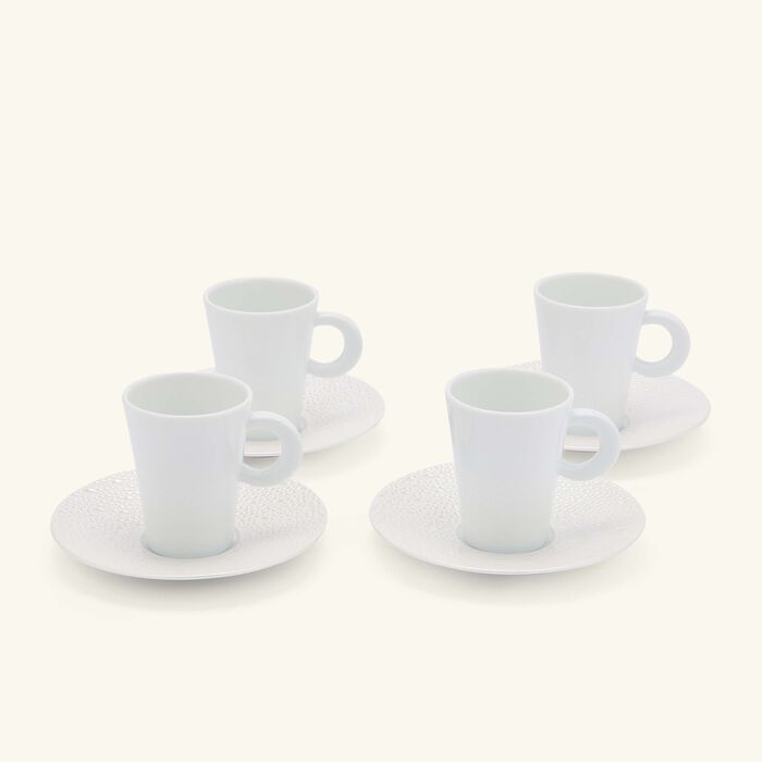 Écume Perle Set Of Espresso Cups And Saucers برناردو cume perle set of espresso cups and saucers