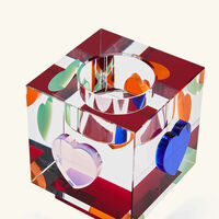 Lea Heart Tea Light Holder Red reflections copenhagen lea heart tea light holder red