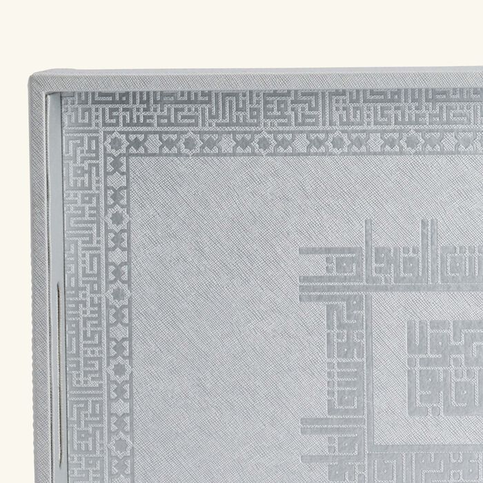 دملاج صينية الضيافة شفا مستطيلة باللون الفضي 40   27 سم