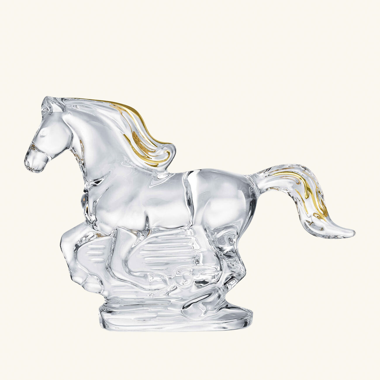 baccarat zodiaque horse 2026 figurine mini gold