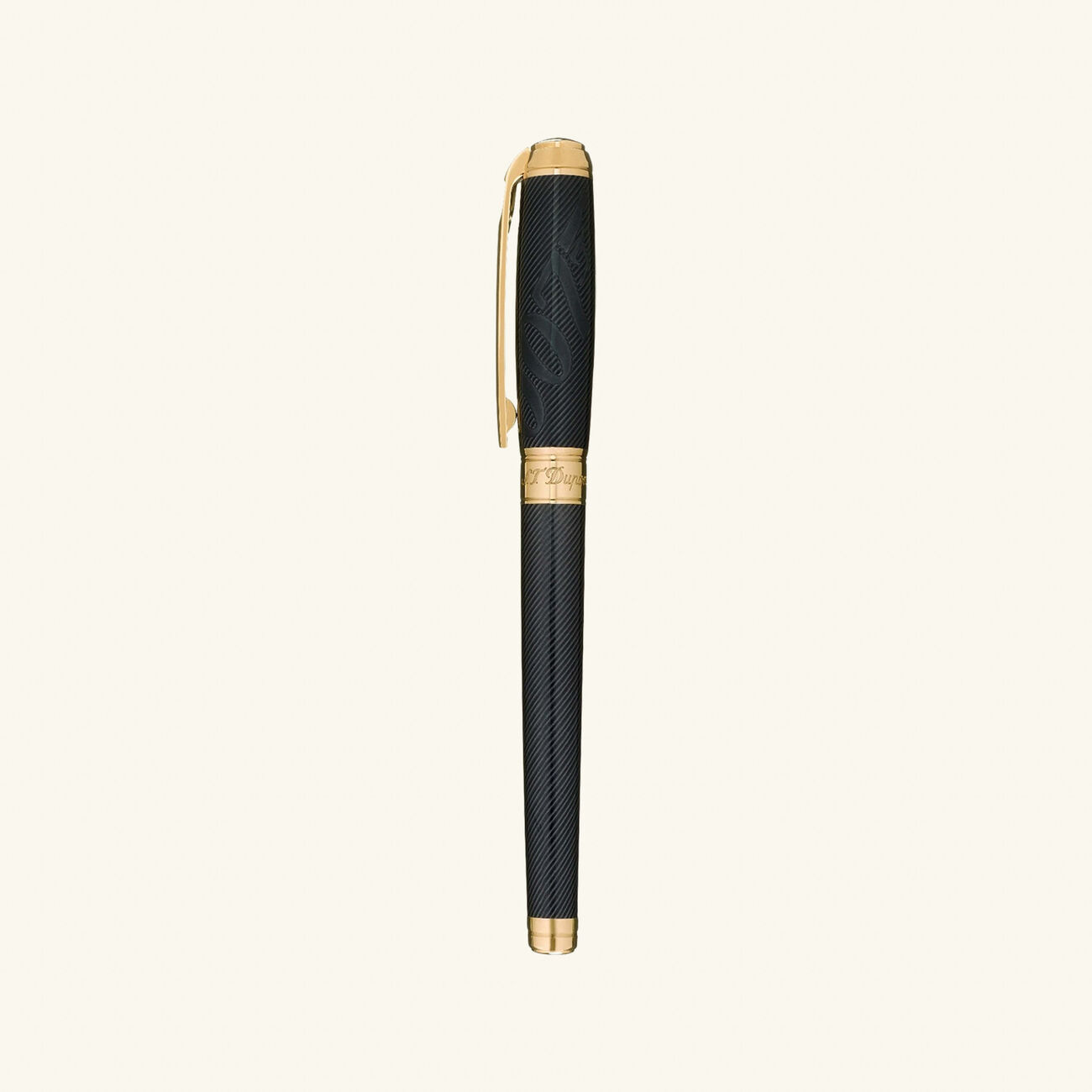 James Bond 007 Black & Gold RollerBall Pen اس تي دوبون james bond 007 black gold rollerball pen