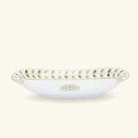 bernardaud constance serving platter green 23cm