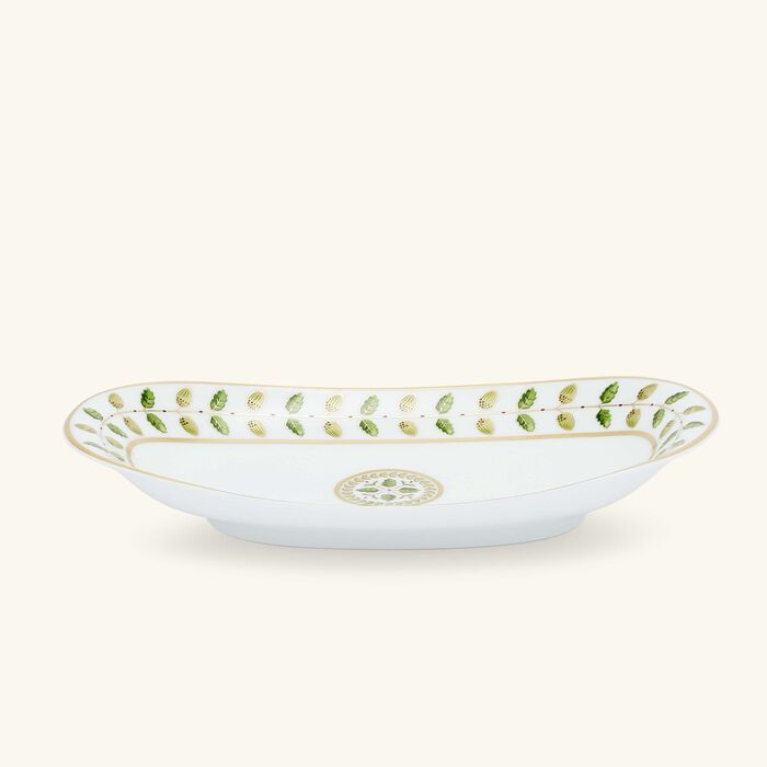 bernardaud constance serving platter green 23cm
