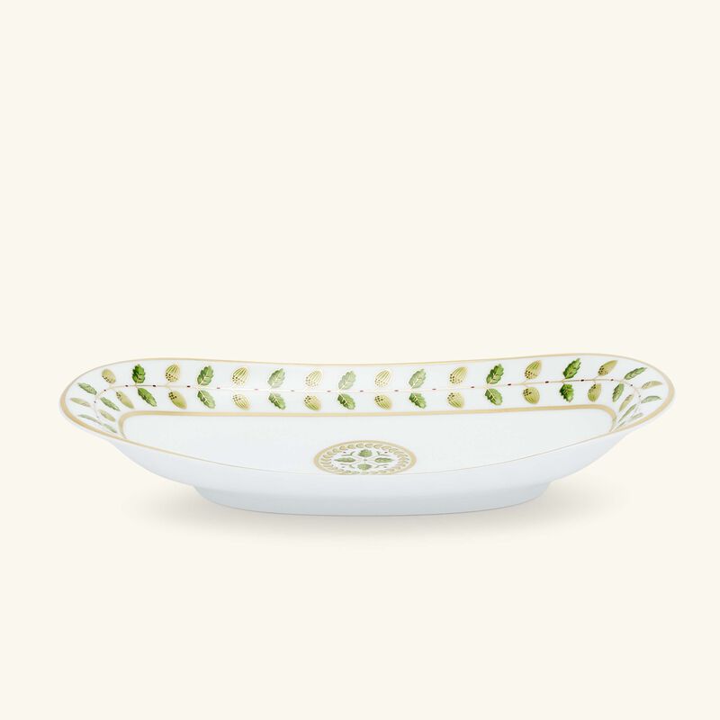 bernardaud constance serving platter green 23cm