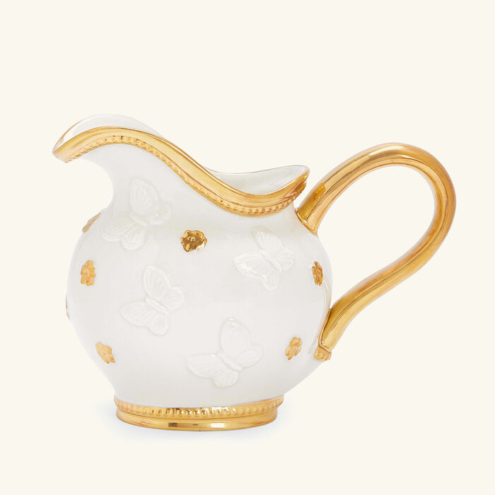 villari butterfly milk pitcher white