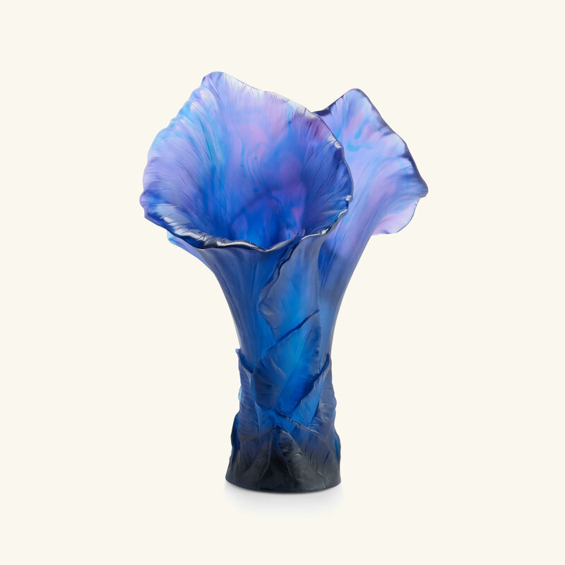 daum arum vase large blue