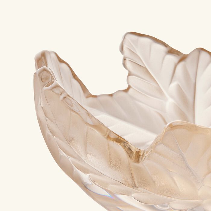lalique compiegne bowl gold luster