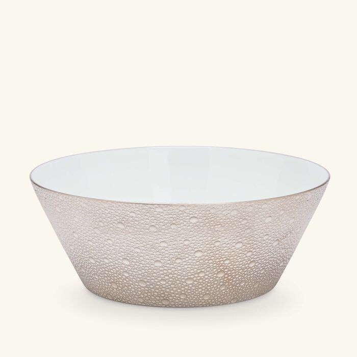 bernardaud ecume salad bowl silver 24cm