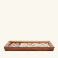 Multiple Mosques Serving Tray Rectangular Large Brown aya the art of living multiple mosques serving tray rectangular large brown