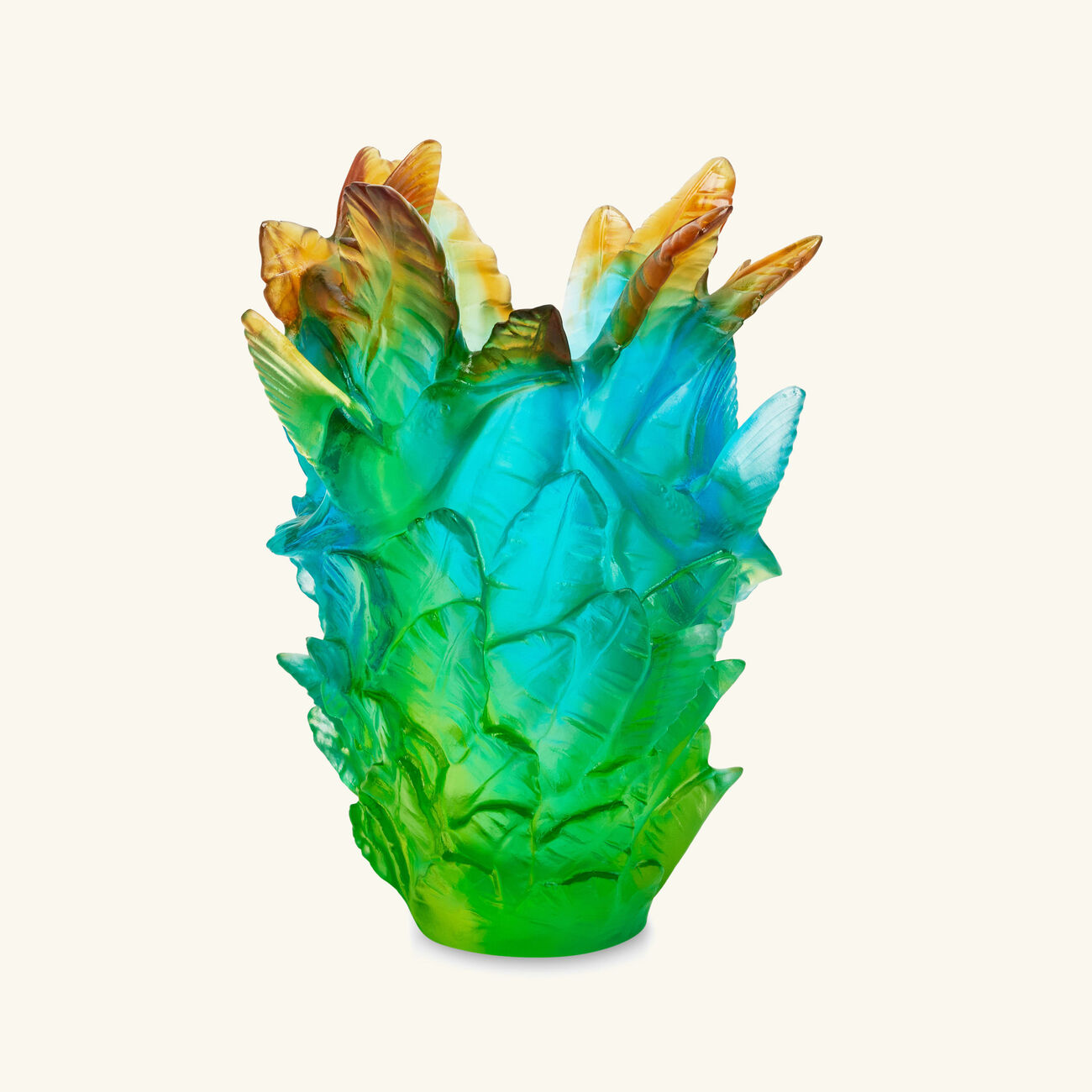 دوم مزهرية كوليبري بورنيو تروبيكال صغيرة زرقاء