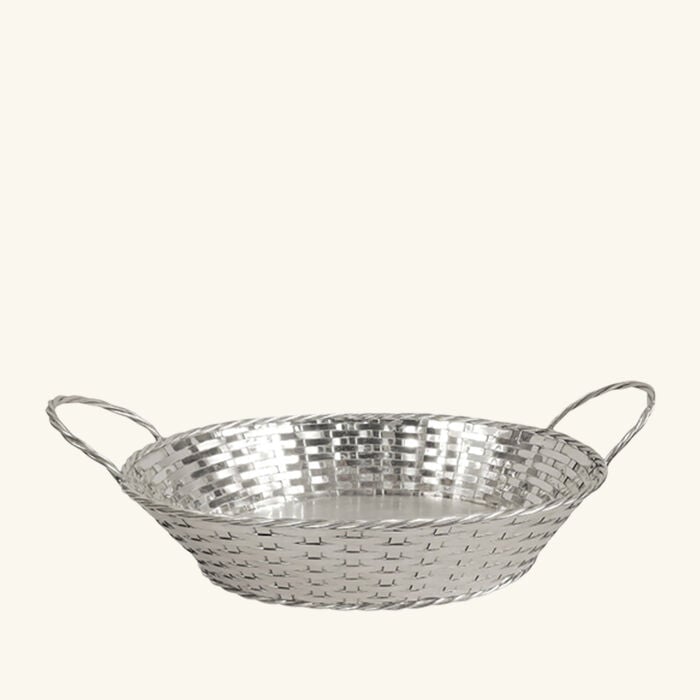 buccellati decorative centrepiece basket silver small