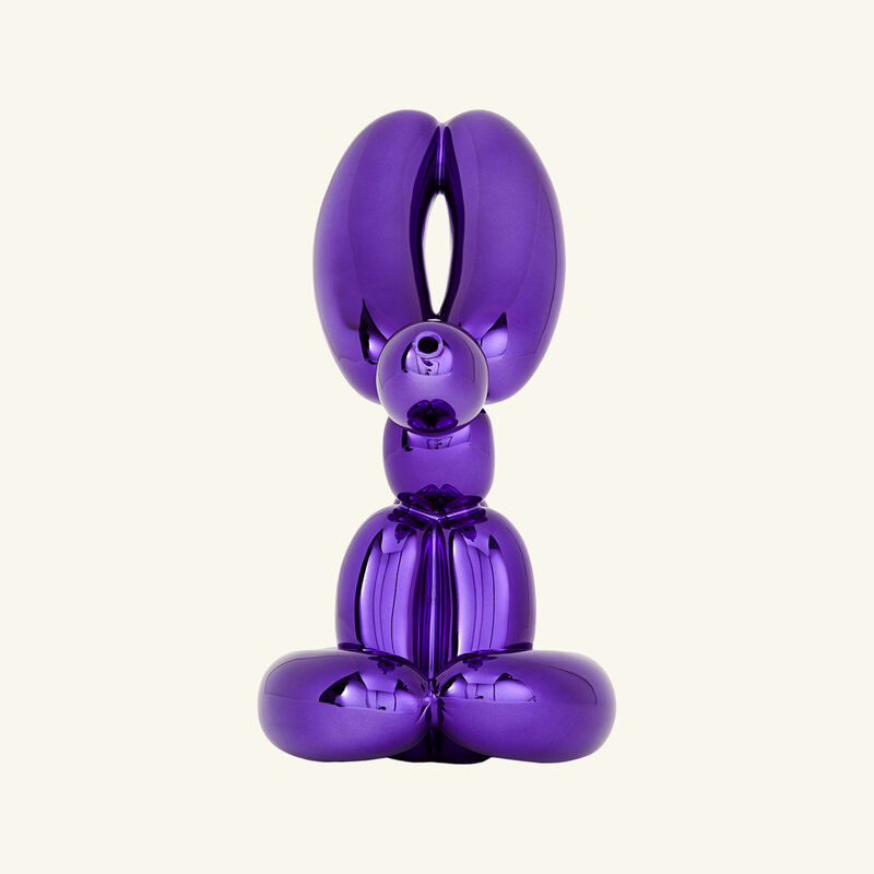 Balloon Rabbit Sculpture Medium Violet bernardaud balloon rabbit sculpture medium violet