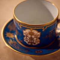 برناردو فنجان الشاي أو روا مع صحنه أزرق